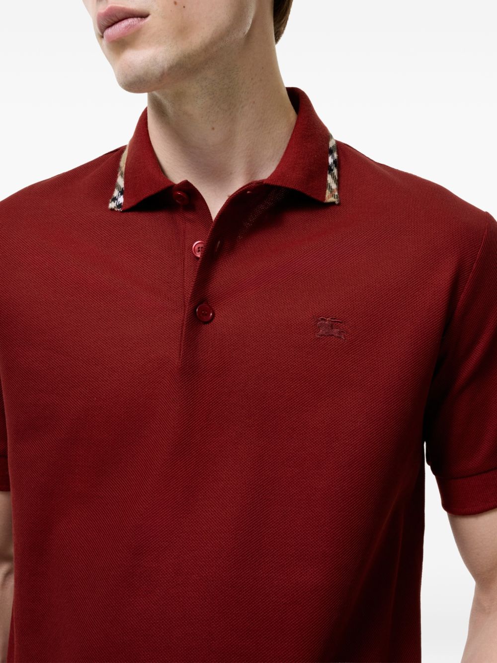 Burberry Men Logo Cotton Polo Shirt BURBERRY