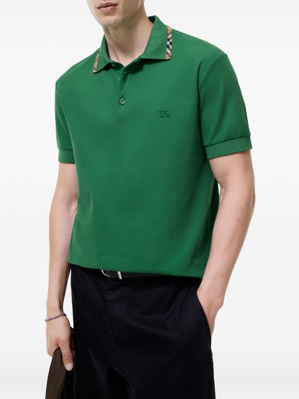 Burberry Men Logo Cotton Polo Shirt BURBERRY