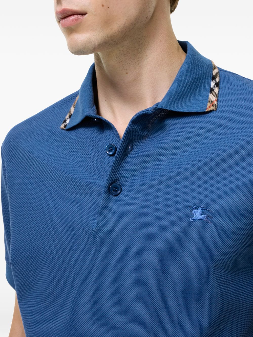 Burberry Men Logo Cotton Polo Shirt BURBERRY