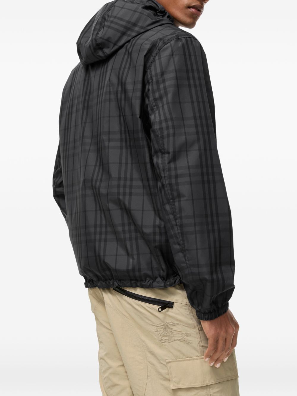 Burberry Men Check Blouson Jacket