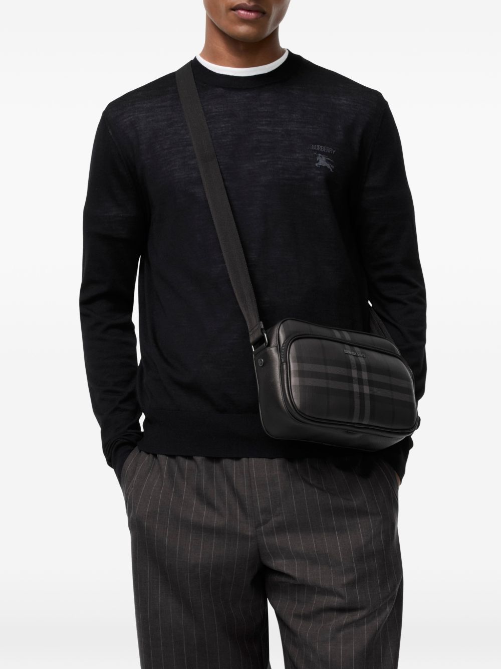 Burberry Men Check Crossbody Bag BURBERRY