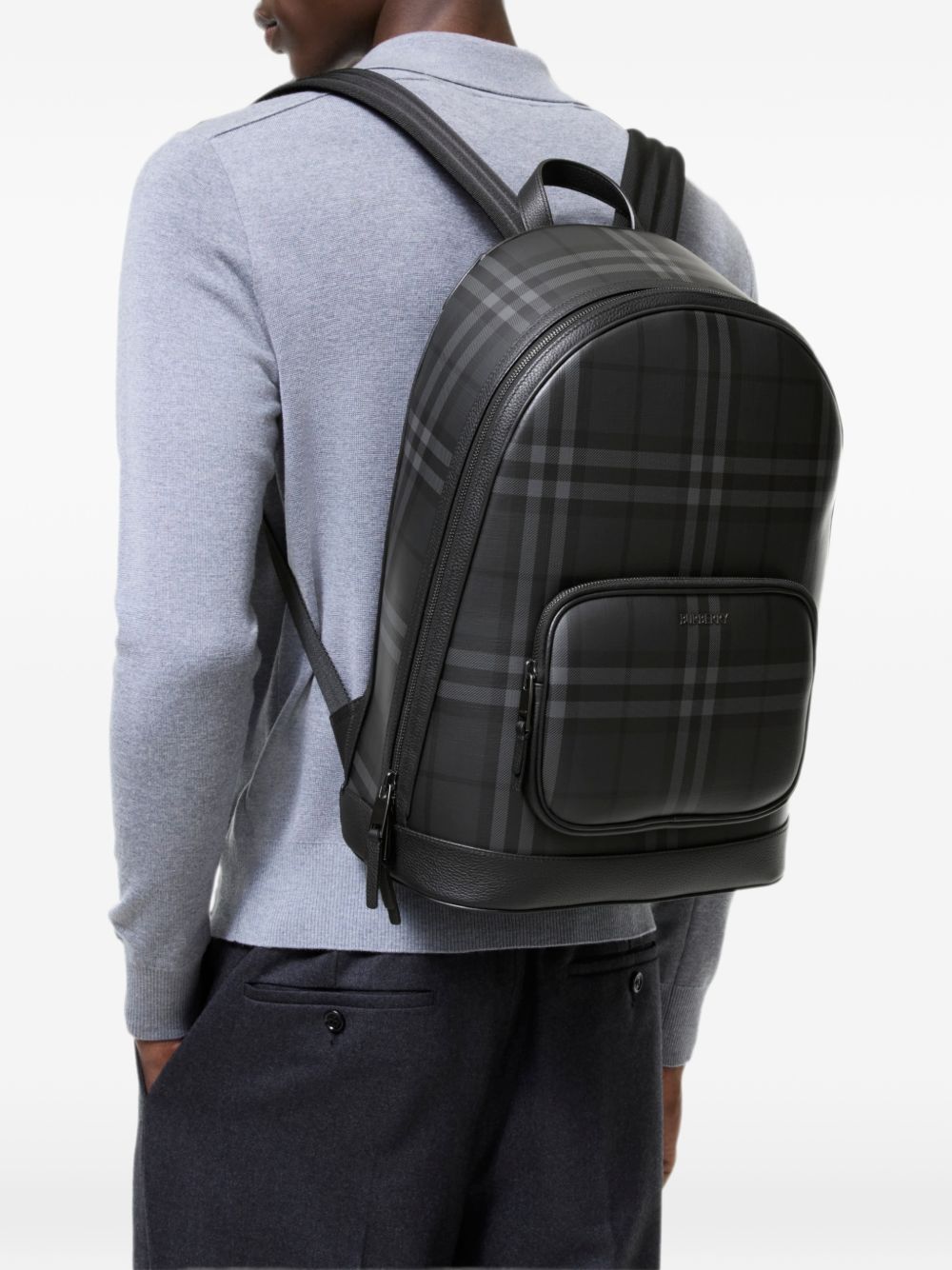 Burberry Men Check Backpack BURBERRY