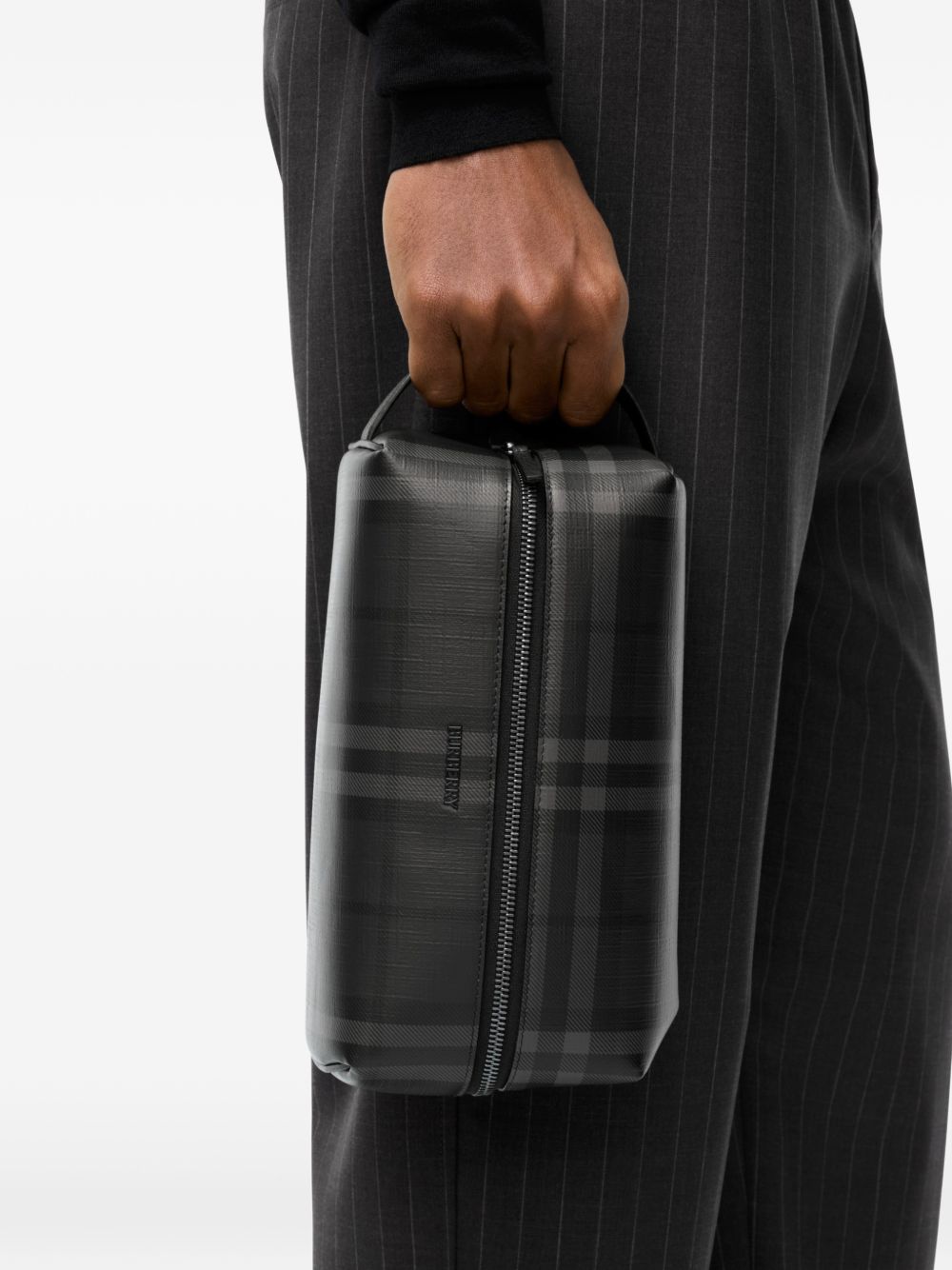 Burberry Men Check Washbag