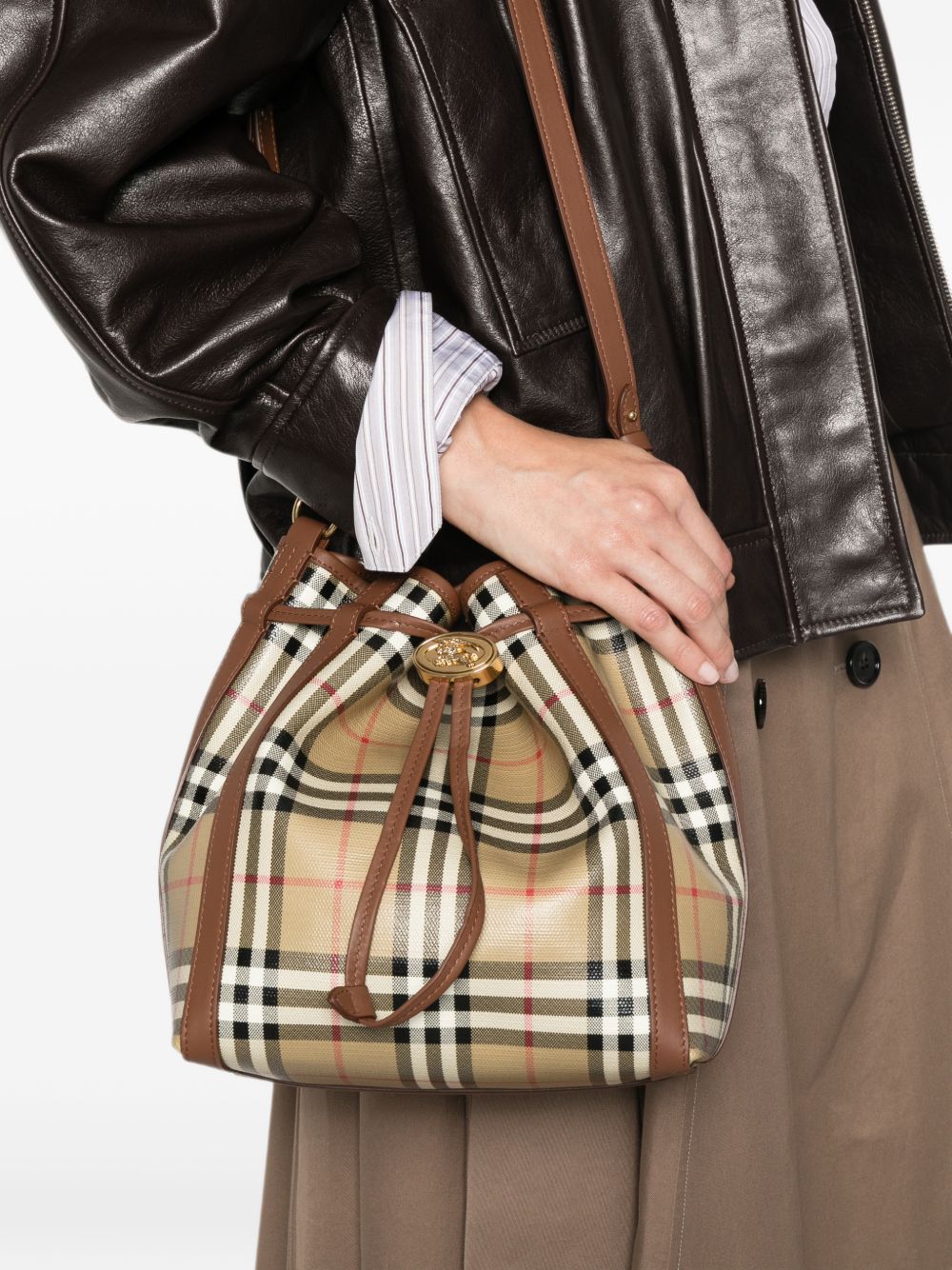 Burberry Women Small Drawstring Bucket Bag BURBERRY