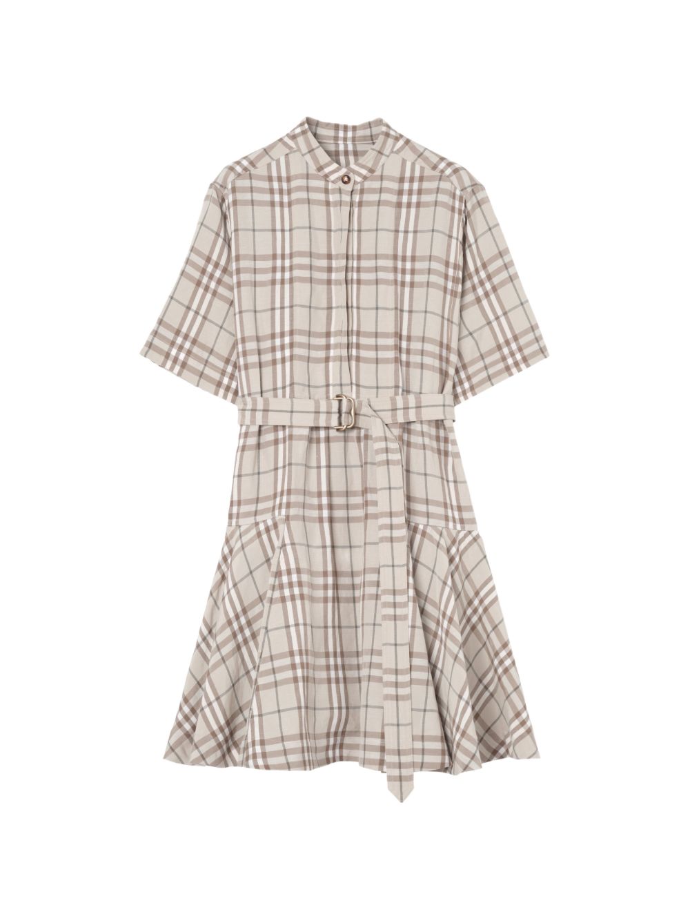 Burberry Women Linen Blend Short Dress BURBERRY