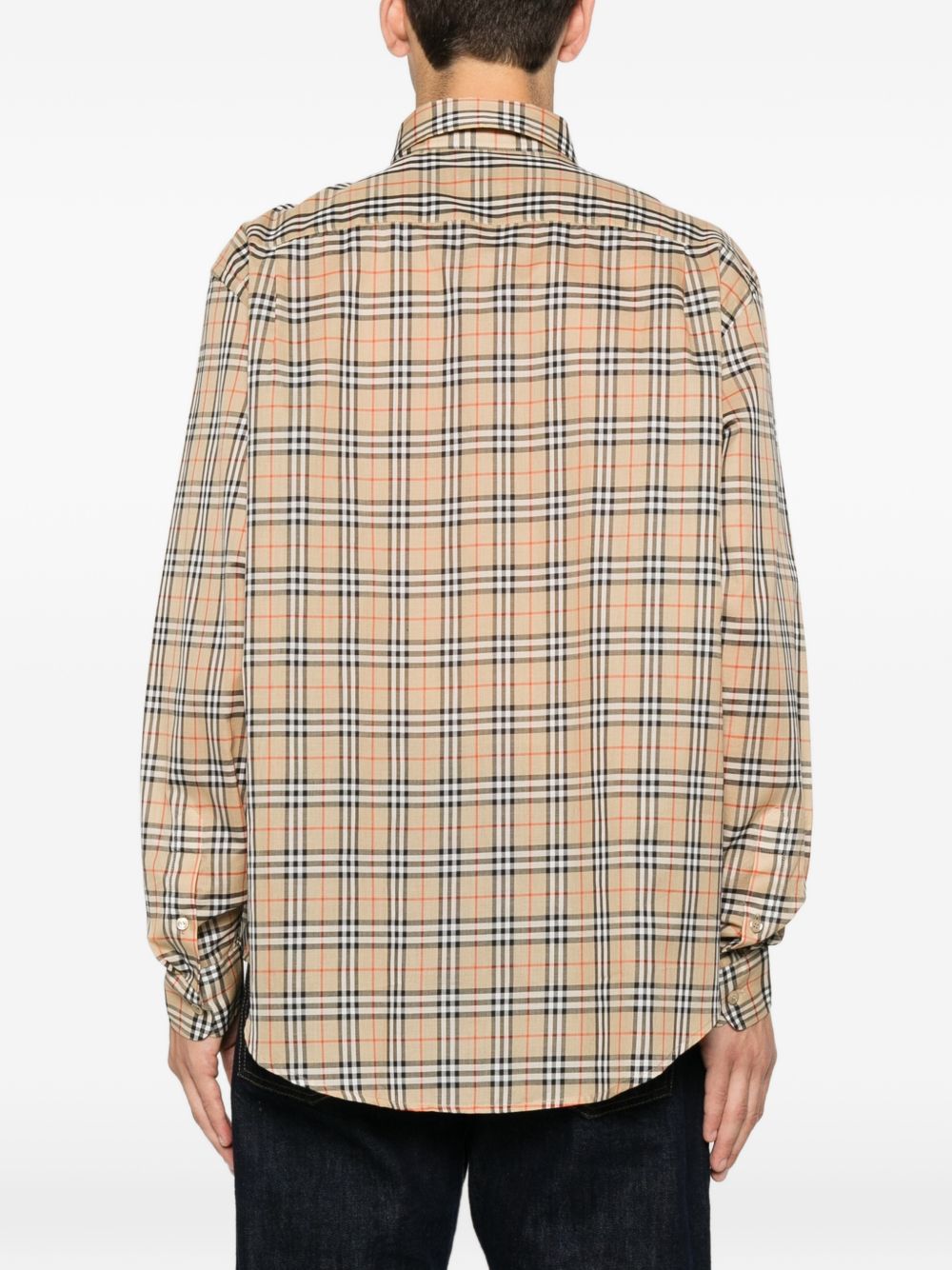 Burberry Men Check Cotton Shirt BURBERRY