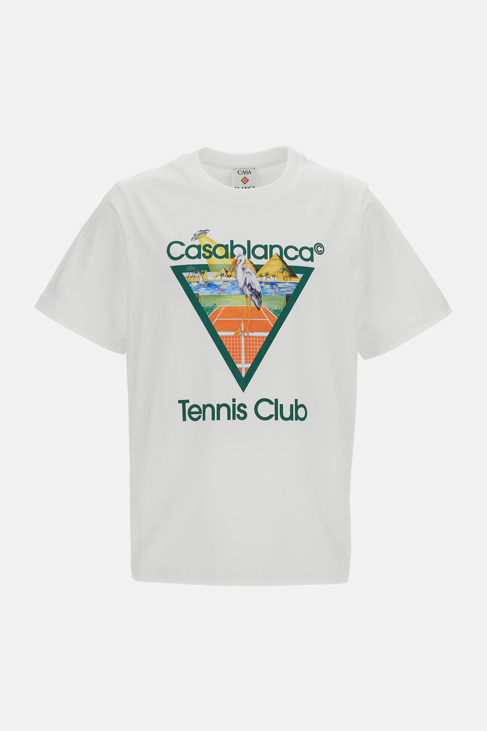 Casablanca Men Tennis Club Icon Printed Classic T-Shirt CASABLANCA