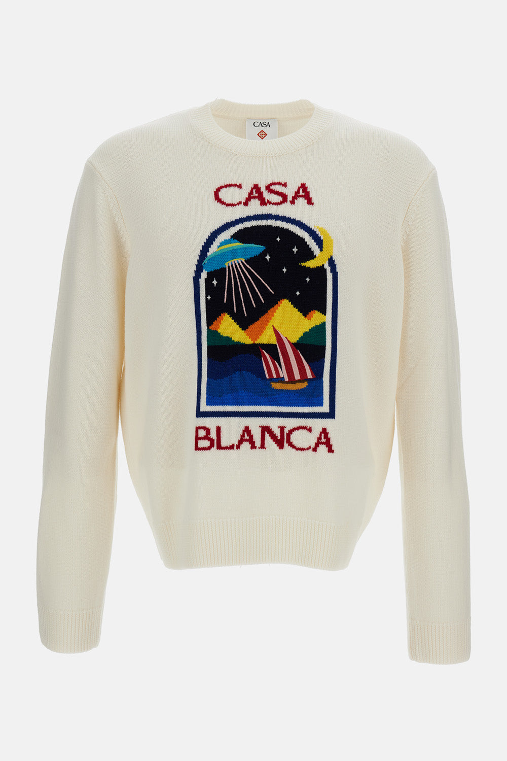 Casablanca Men Pyramid Abduction Crewneck Sweater CASABLANCA