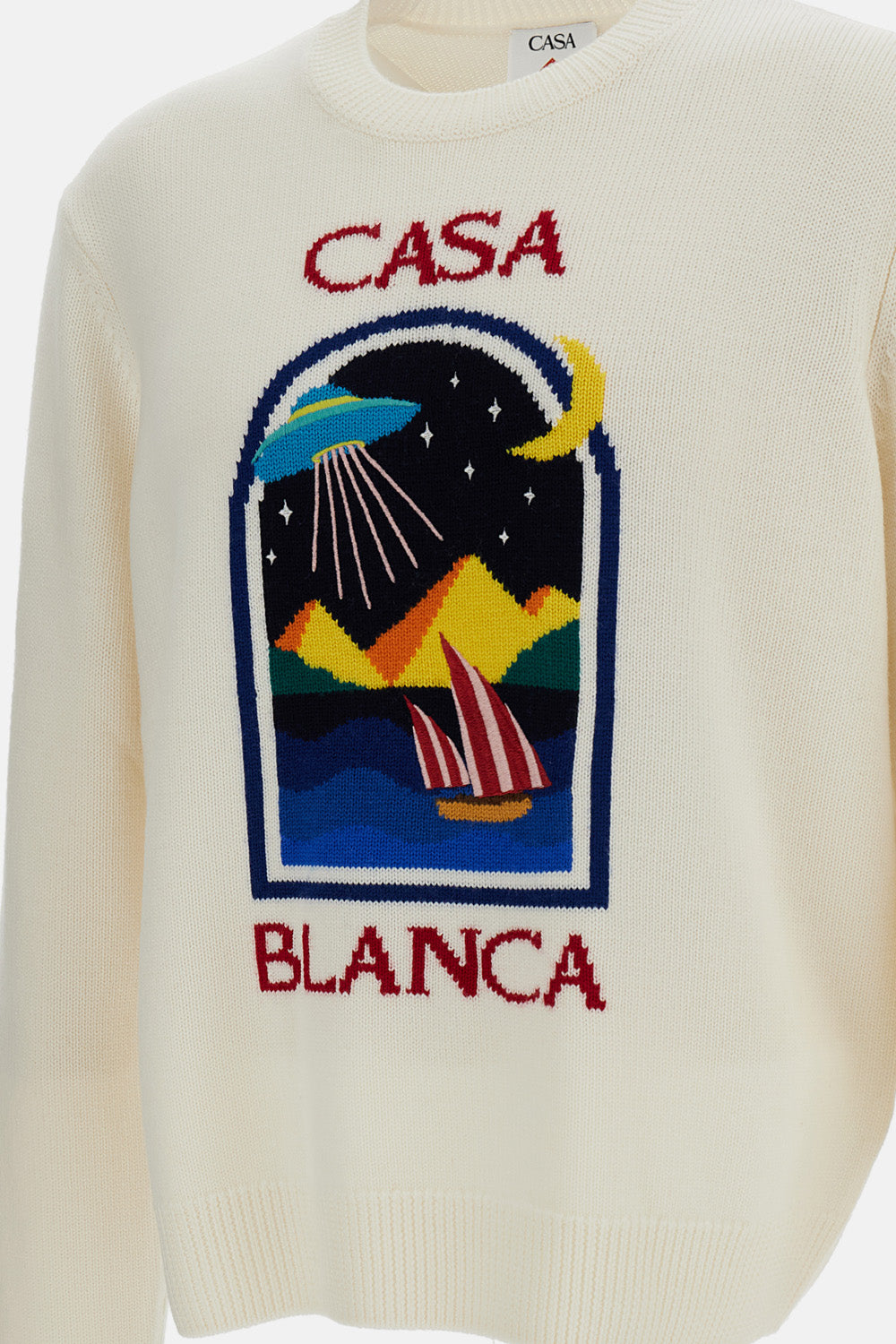 Casablanca Men Pyramid Abduction Crewneck Sweater CASABLANCA