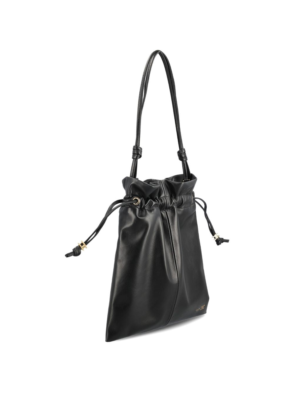 Celine Women Crystal Pouch Small Leather Bucket Bag CELINE