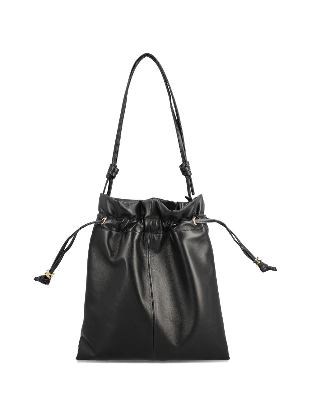 Celine Women Crystal Pouch Small Leather Bucket Bag CELINE