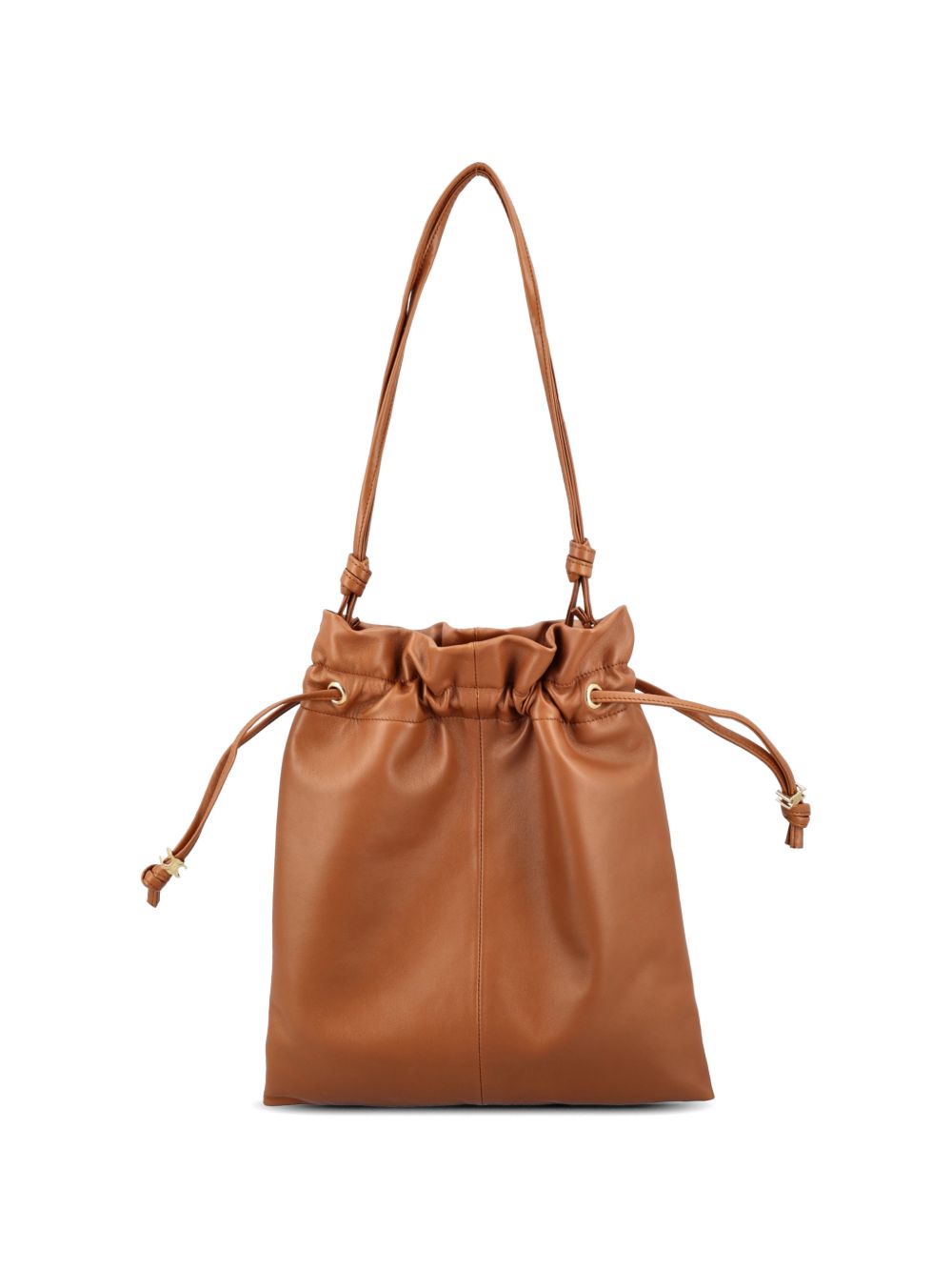 Celine Women Crystal Pouch Small Leather Bucket Bag