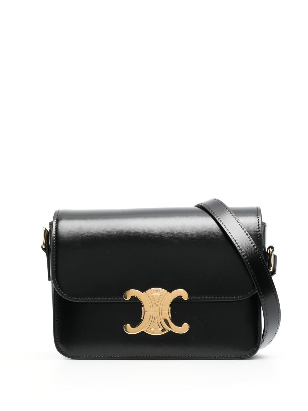 Celine Women Triomphe Teen Leather Shoulder Bag CELINE