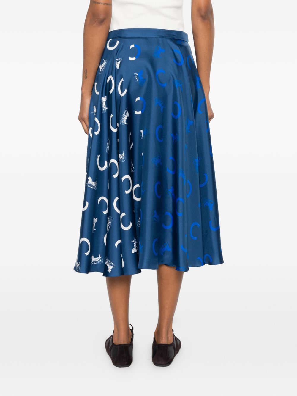 Celine Women Silk Long Skirt CELINE
