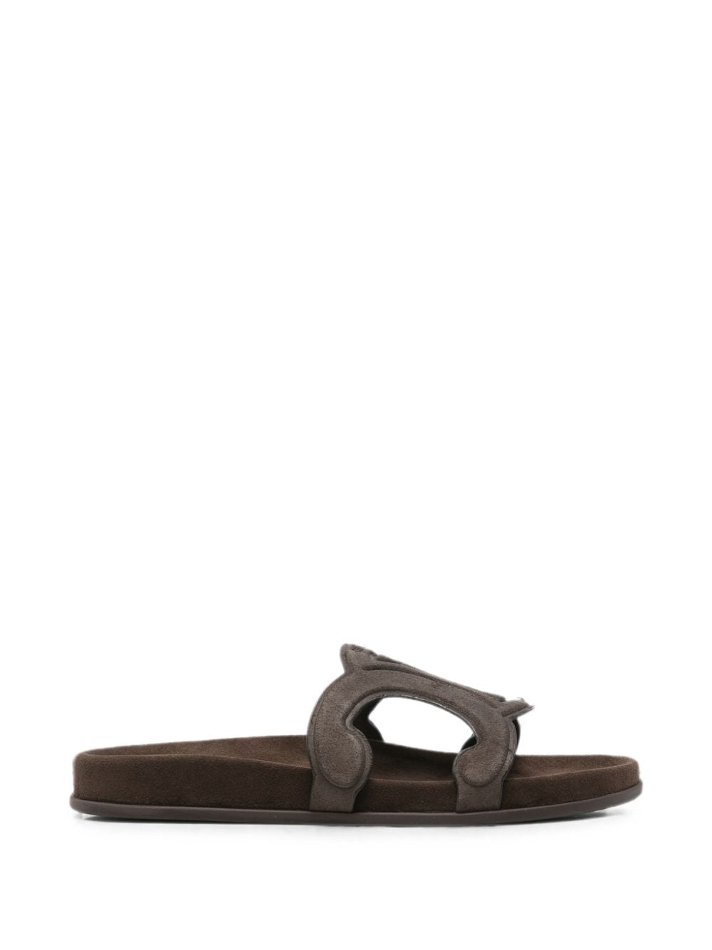 Celine Women Triomphe Suede Leather Sandals CELINE