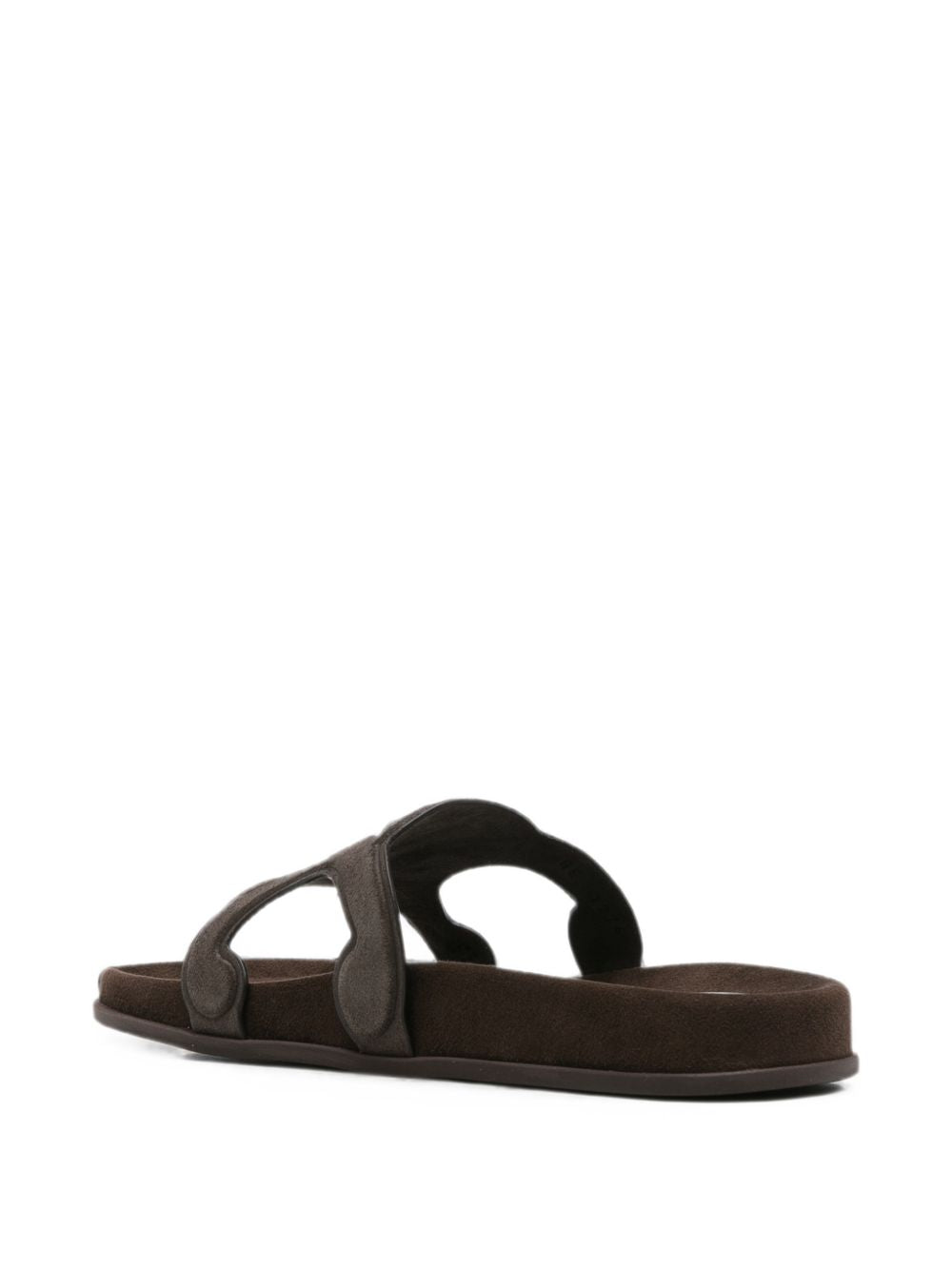 Celine Women Triomphe Suede Leather Sandals CELINE