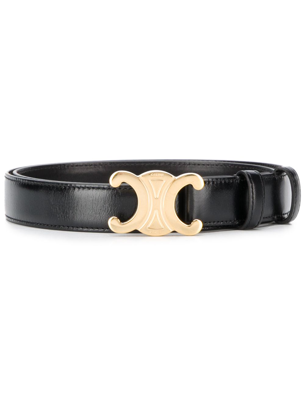 Celine Women Triomphe Leather Belt CELINE