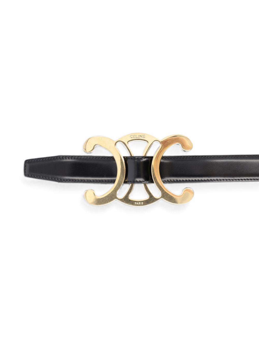 Celine Women Triomphe Leather Belt CELINE