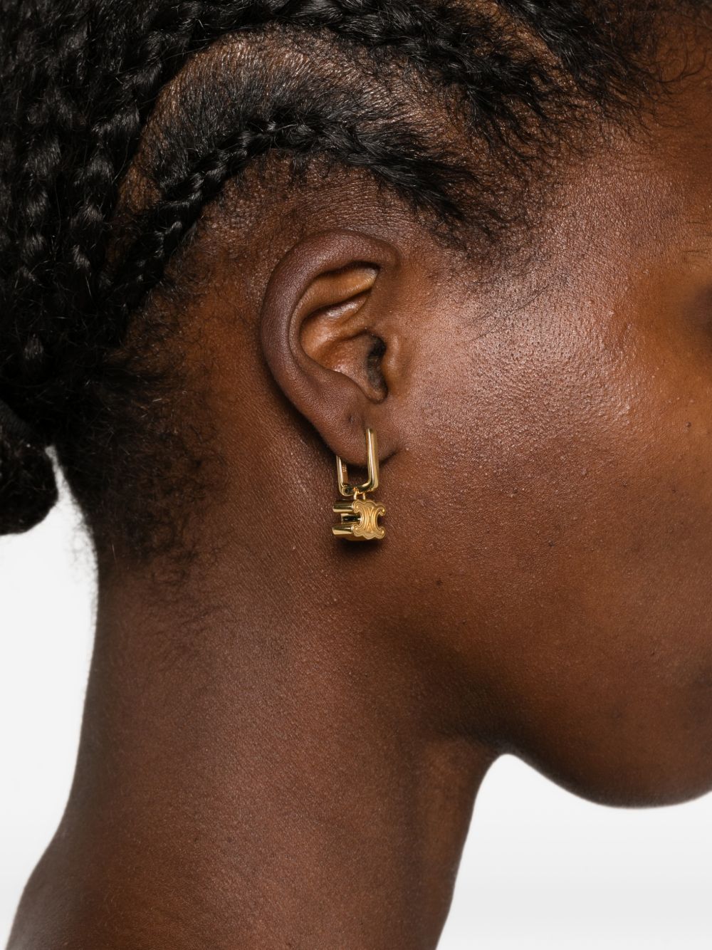 Celine Women Triomphe Chunky Earrings CELINE