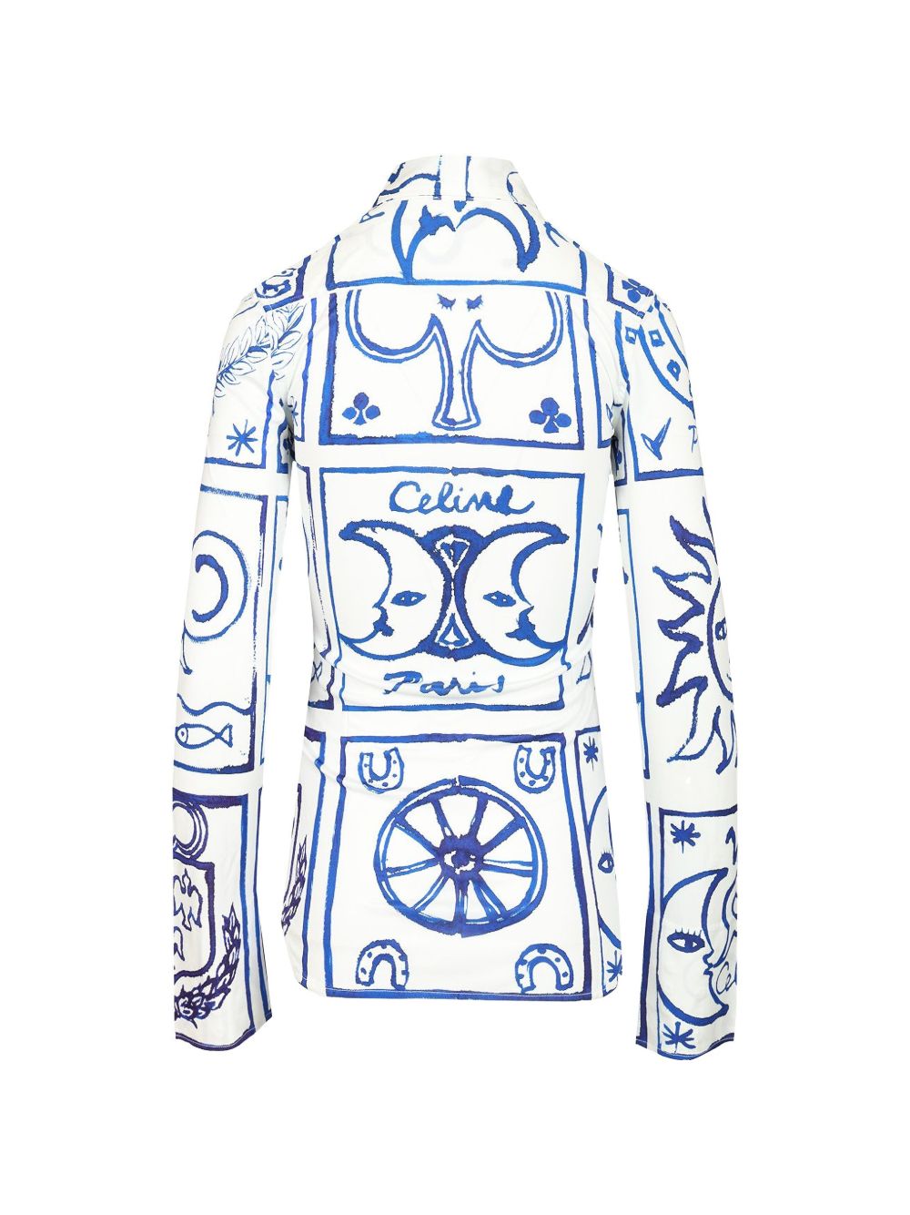 Celine Women Printed Silk Shirt CELINE