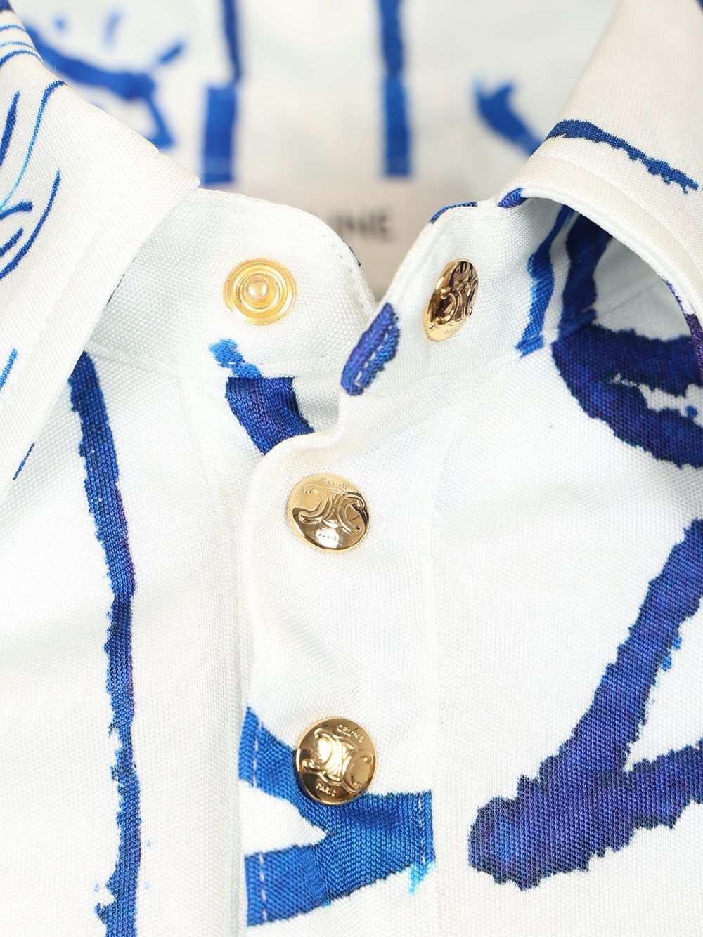 Celine Women Printed Silk Shirt CELINE