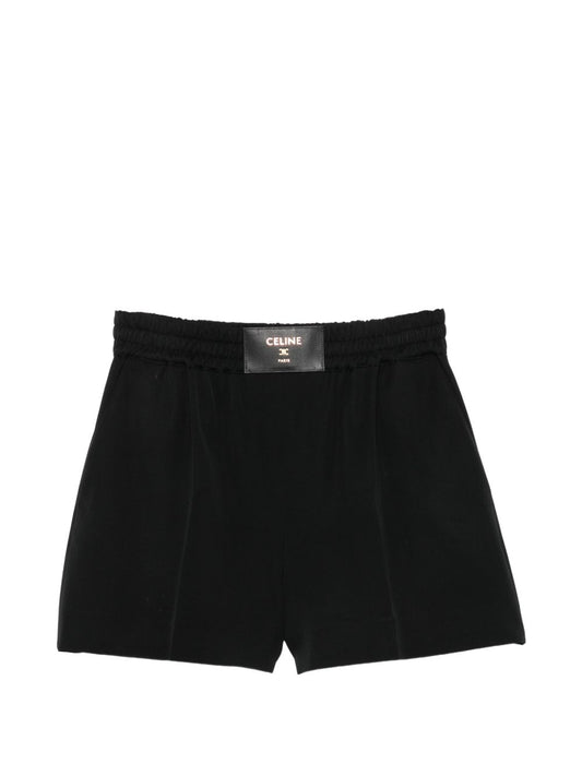 Celine Women Logo Wool Shorts CELINE