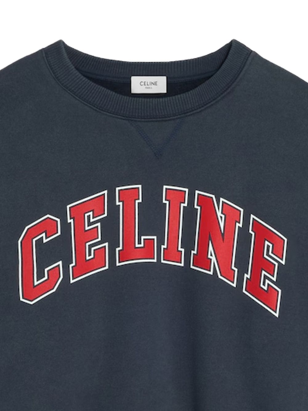 Celine Women Logo Cotton Crewneck Sweatshirt CELINE