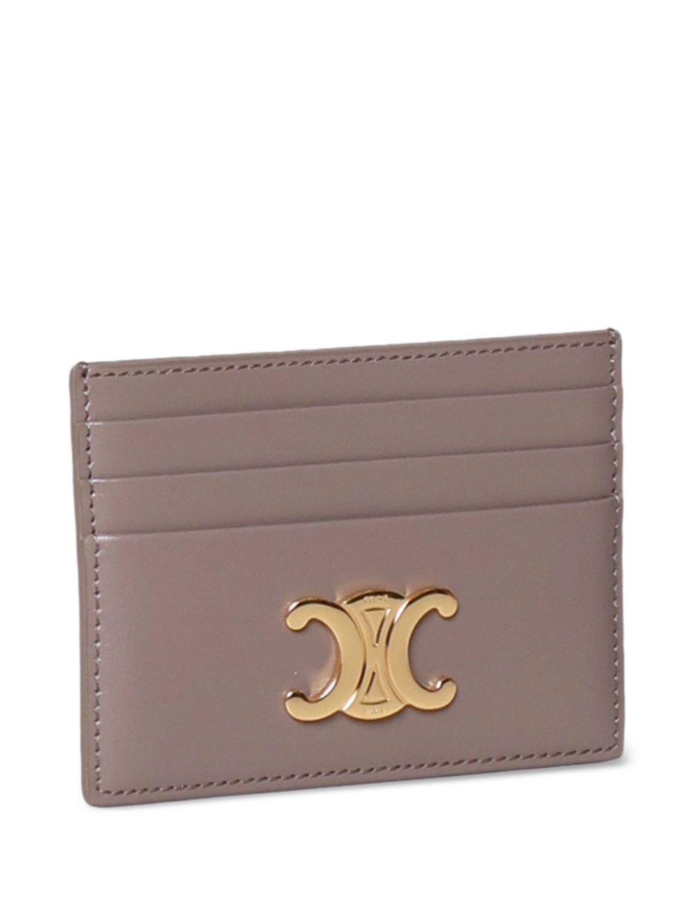 Celine Women Triomphe Leather Card Case CELINE