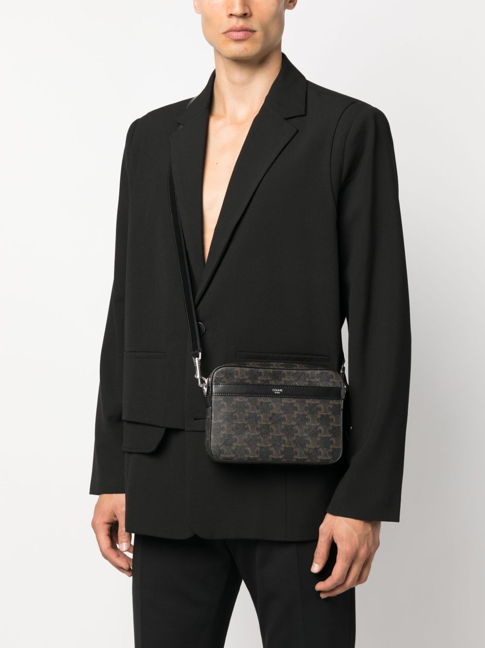 Celine Men Triomphe Canvas Crossbody Bag CELINE