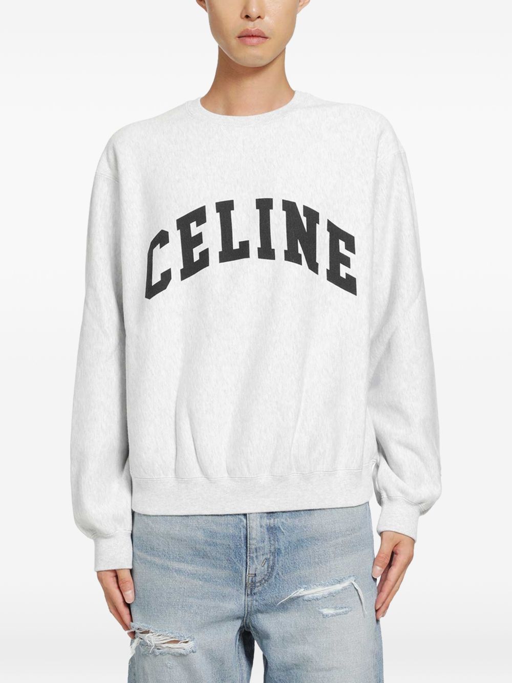 Celine Men Logo Cotton Sweatshirt CELINE