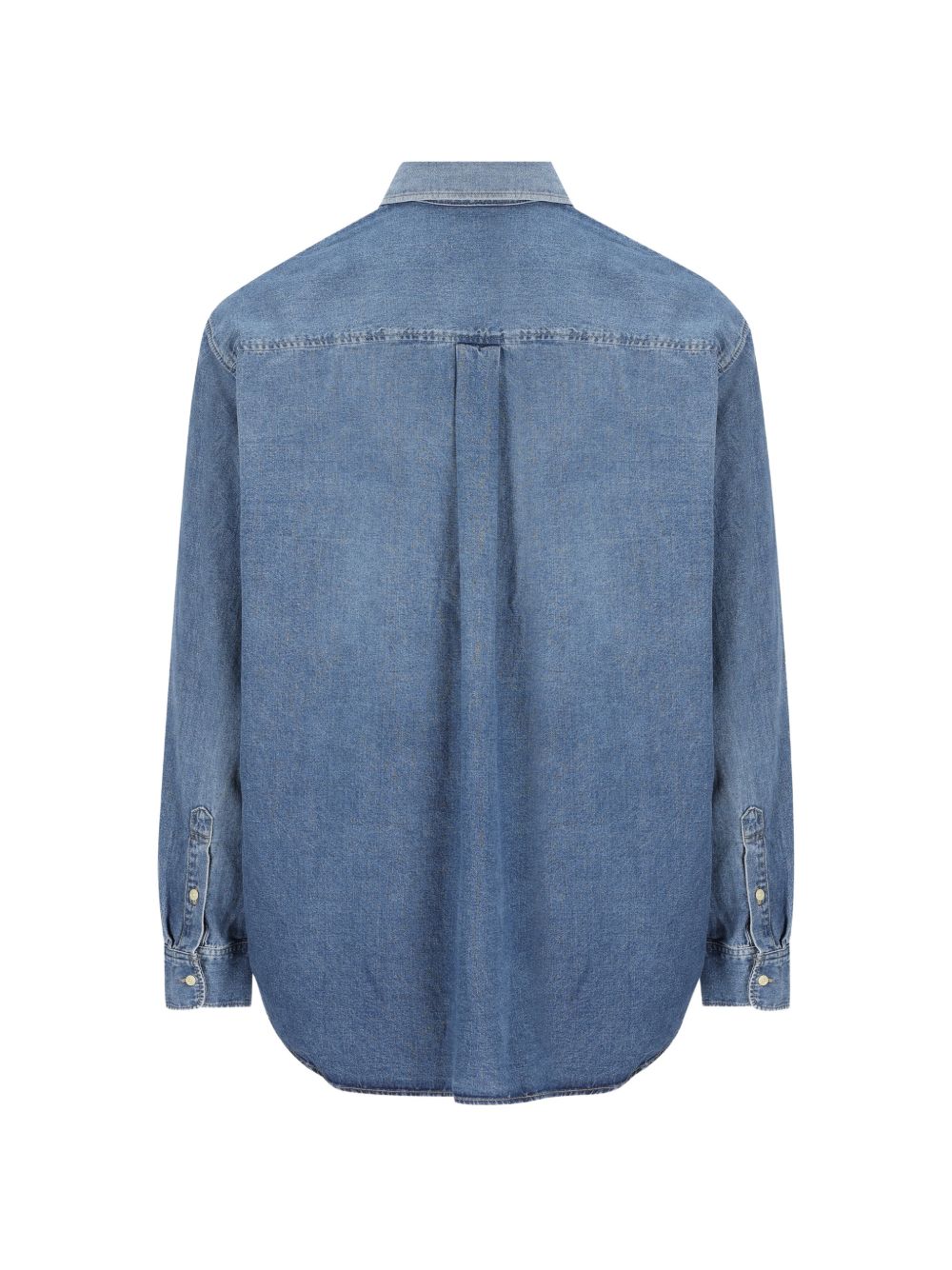 Celine Men Logo Cotton Denim Shirt CELINE