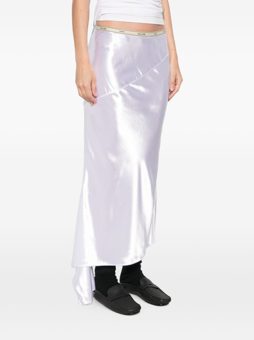 Celine Women Satin Long Skirt CELINE