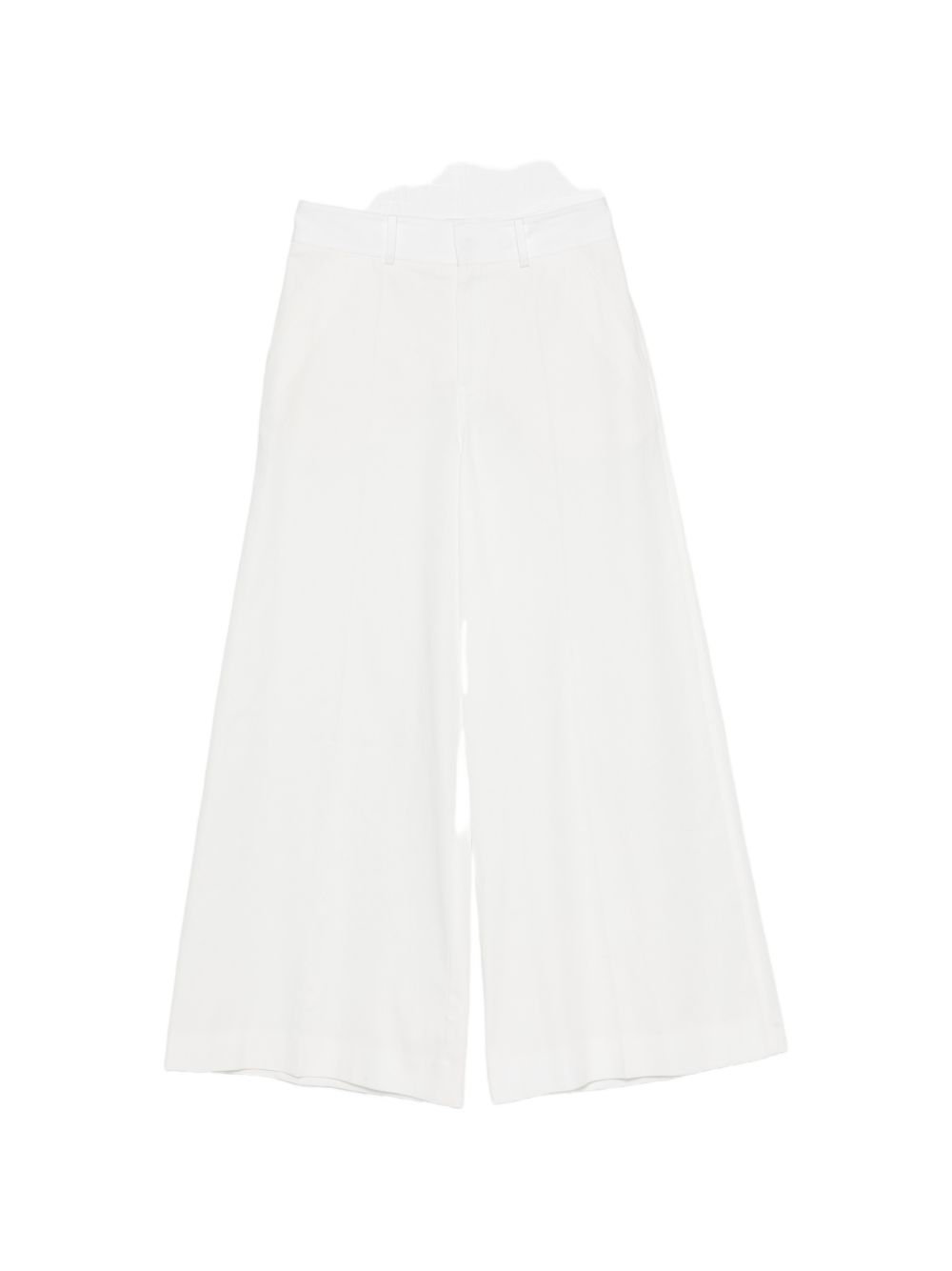 Celine Women Cotton Wide-Leg Trousers CELINE