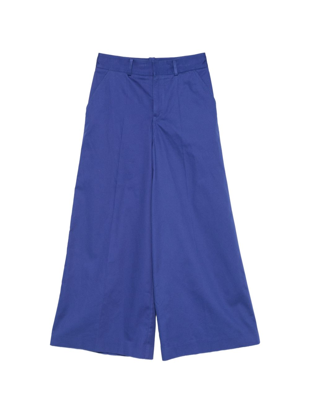 Celine Women Cotton Wide-Leg Trousers CELINE