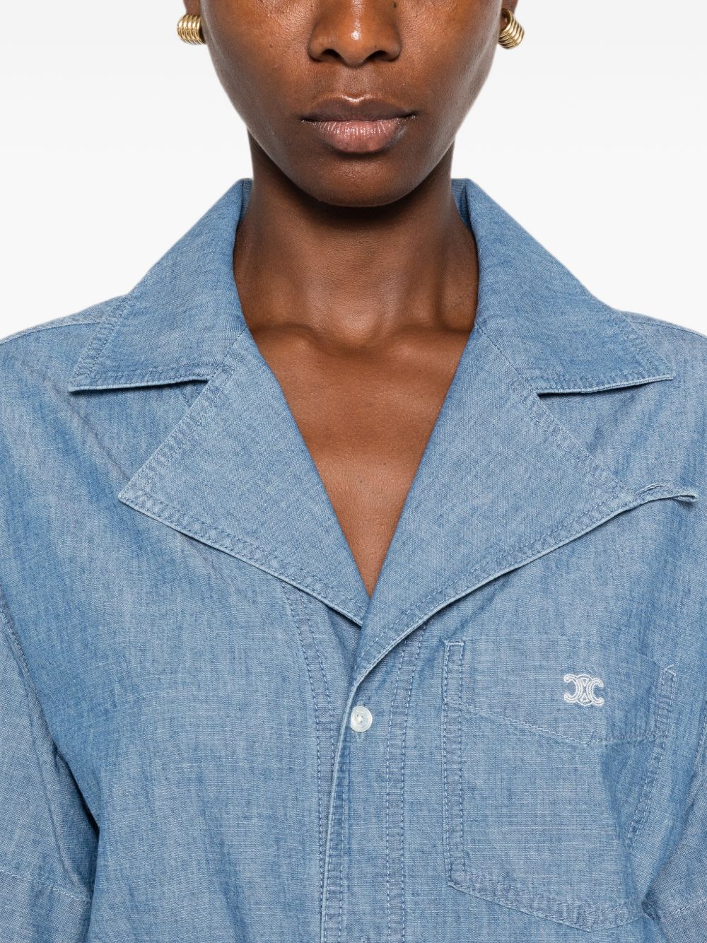 Celine Women Denim Cotton Dress CELINE