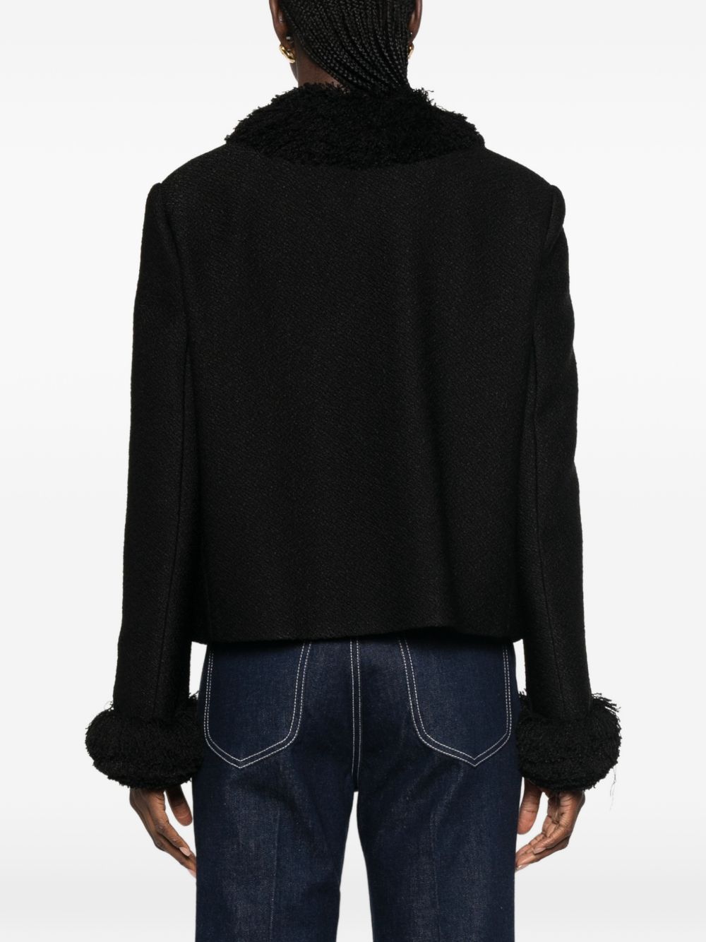 Celine Women Fringed Wool Blend Jacket CELINE