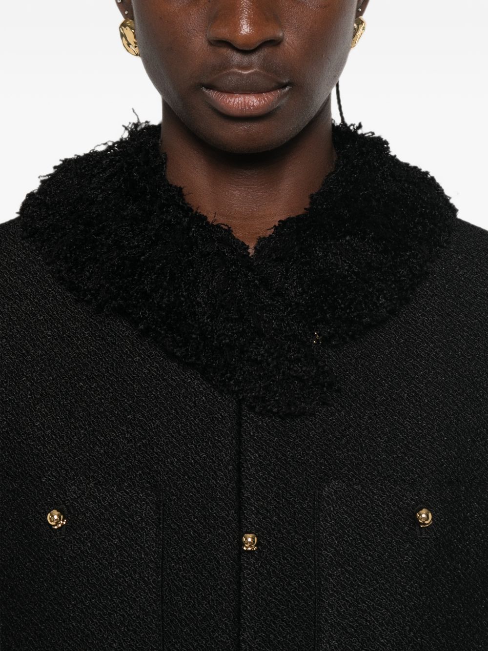 Celine Women Fringed Wool Blend Jacket CELINE