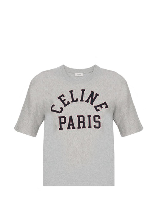 Celine Women Logo Cotton T-Shirt CELINE