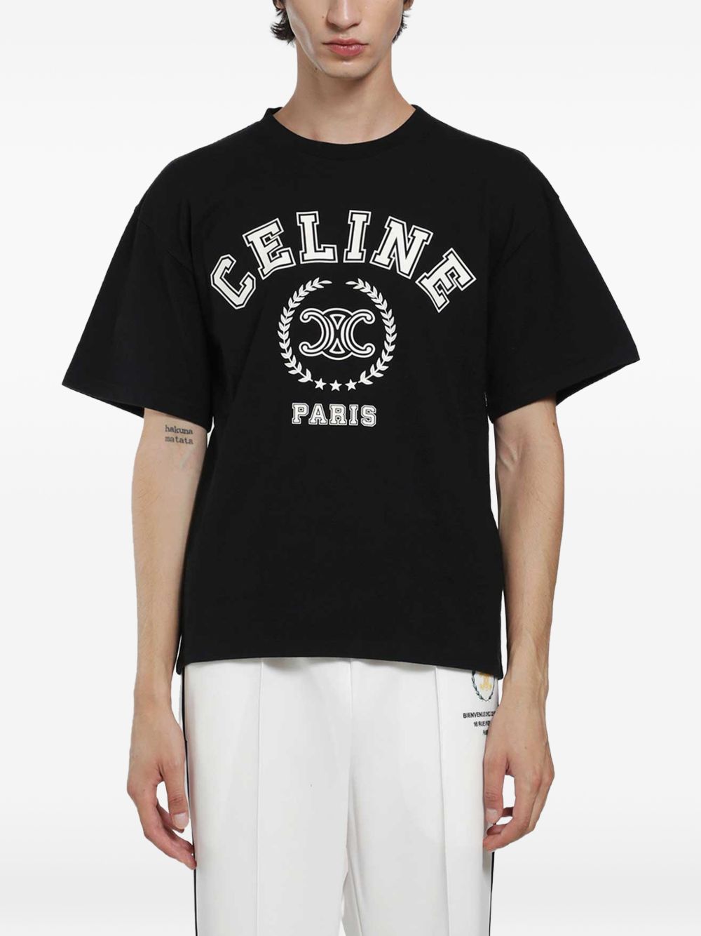 Celine Men Logo Cotton T-Shirt CELINE