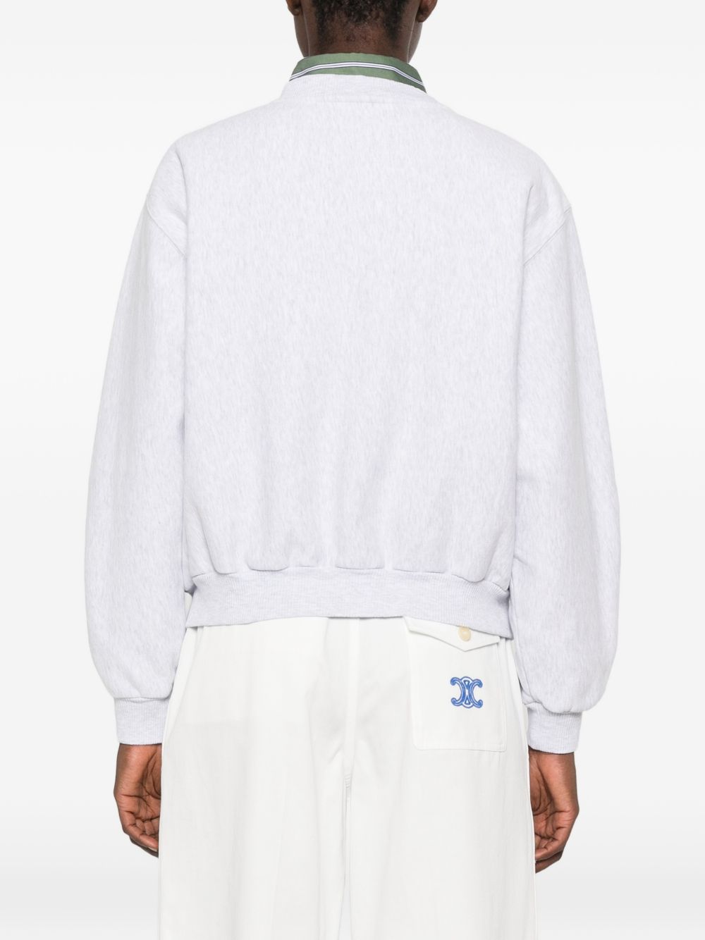Celine Women Logo Cotton Crewneck Sweatshirt CELINE