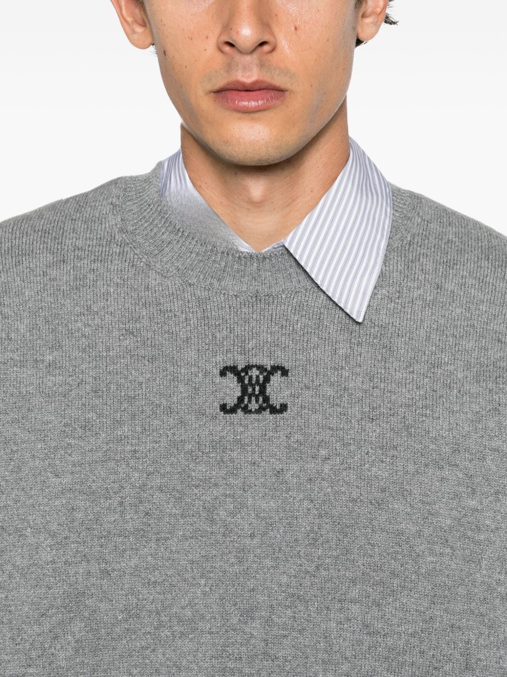 Celine Men Cashmere Crewneck Sweater CELINE