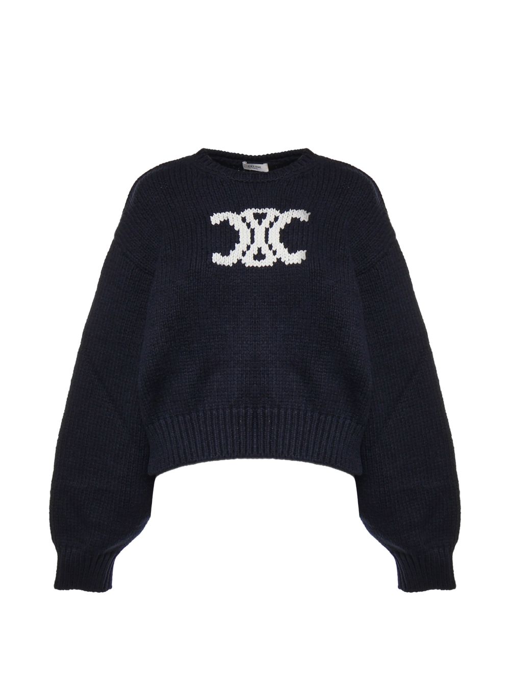 Celine Women Triomphe Cotton Sweater CELINE