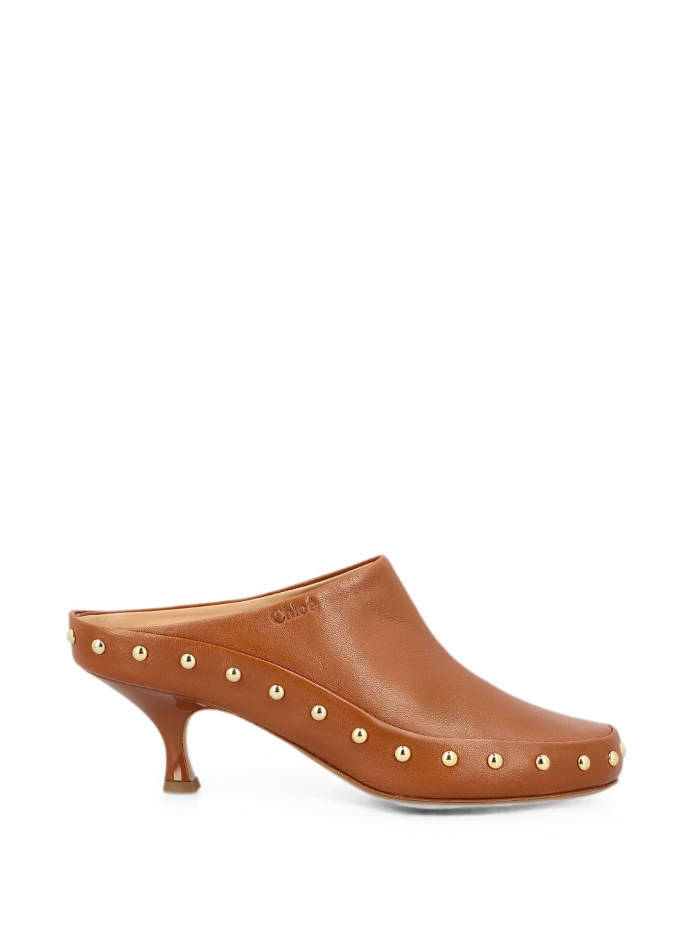 Chloé Women Junie Leather Mules CHLOE