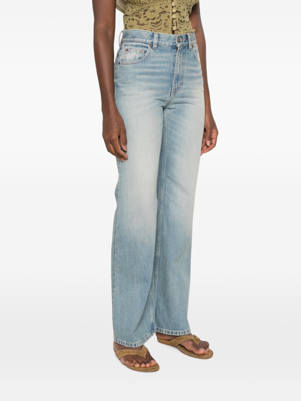 Chloé Women Flared Leg Denim Jeans CHLOE