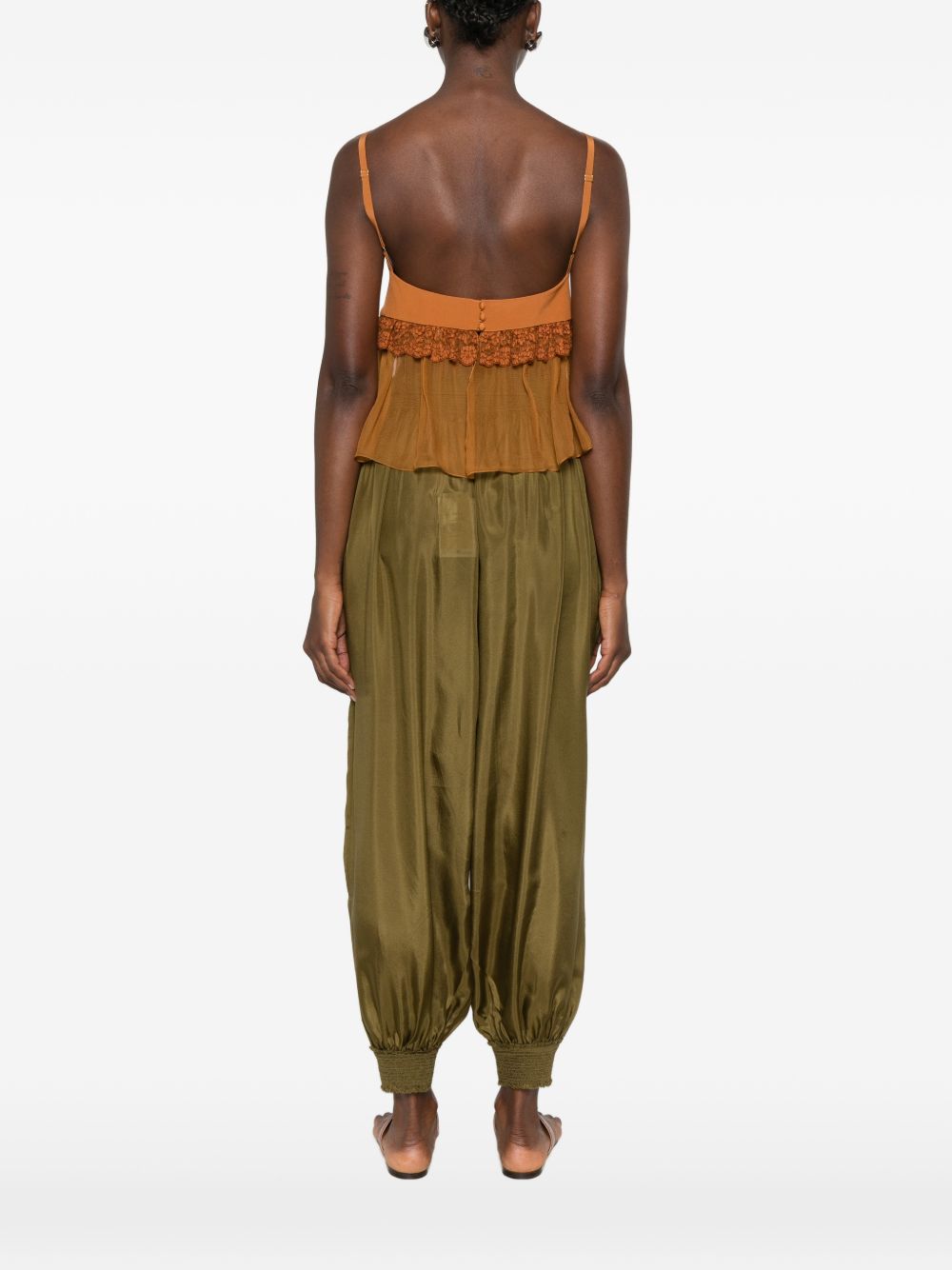 Chloé Women Silk Laced Top CHLOE