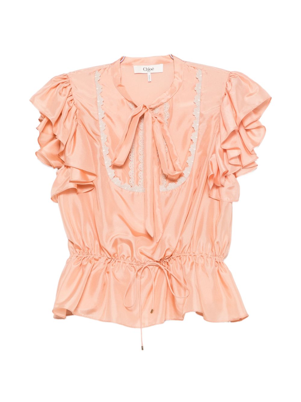 Chloé Women Silk Rouched Top CHLOE