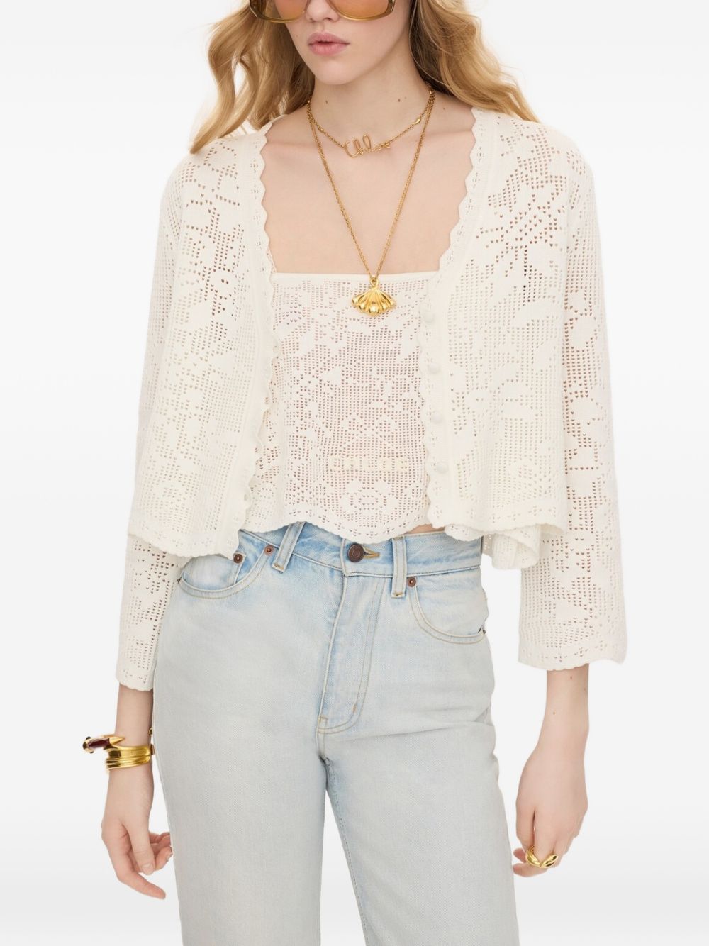 Chloé Women Cotton Cardigan CHLOE