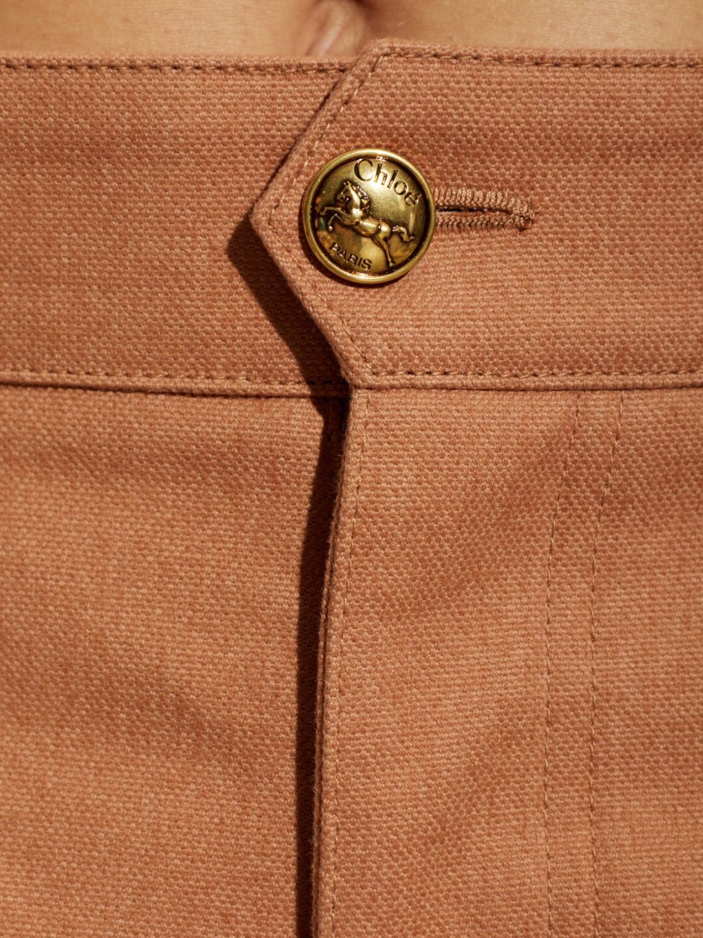 Chloé Women Cotton Barrel Trousers CHLOE