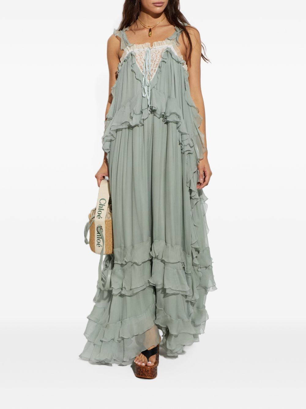 Chloé Women Silk Maxi Dress CHLOE