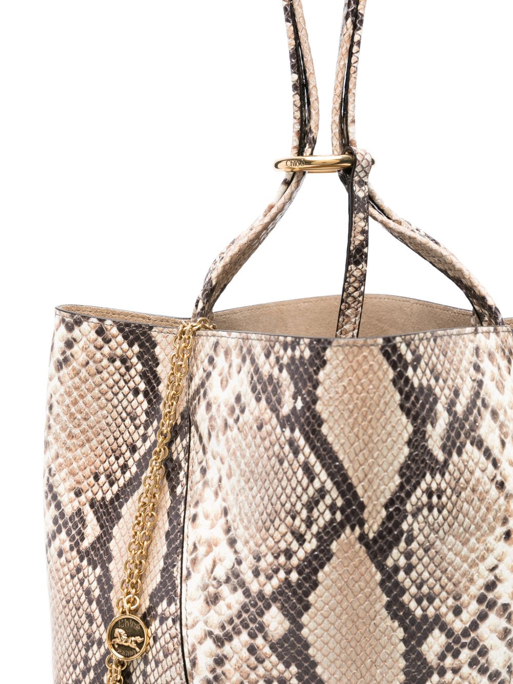 Chloé Women Chloé Spin Leather Tote Bag